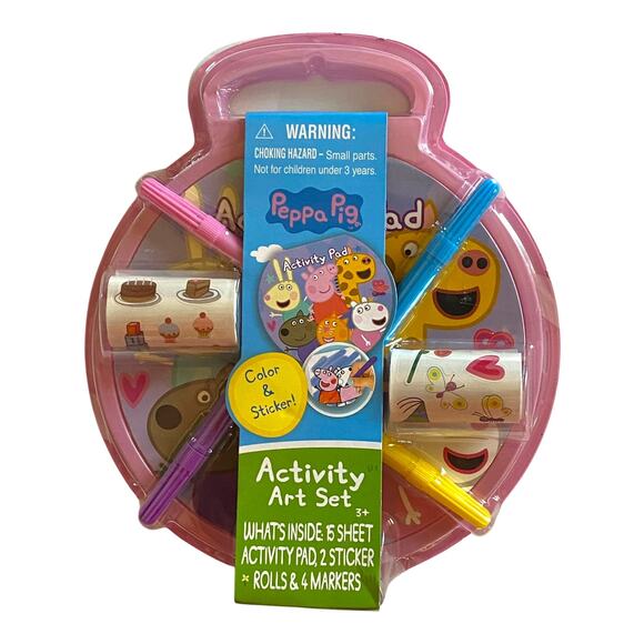 Peppa Pig Toy Gift Set – Large Plush, Activity Art Kit, Jumbo Book, Surprise Egg - Picture 5 of 8